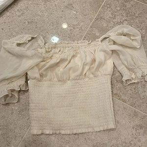 EUC reformation cindy top off shoulder blouse